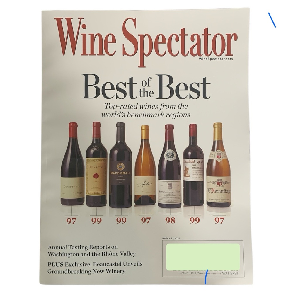 Wine Spectator Magazine Mar 31 2025 Best Of The Best Worlds Top Rated Wines